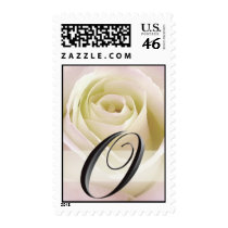 White Rose Monogram Stamp - Initial O by aslentz White Rose Monogram Stamp - Initial O