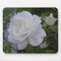 White rose mousepad by sharon1693 White rose mousepad