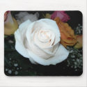 White Rose Mousepad by bkang22 White Rose Mousepad