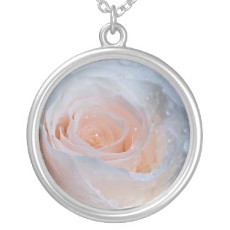 White Rose Necklace necklace
