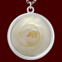 White Rose Necklace White Rose Gifts Keepsake necklaces