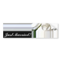 White Rose of Love_ Bumper Stickers