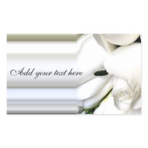 White Rose of Love_ Rectangular Sticker