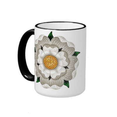 white rose pictures. White Rose of York Coffee Mug