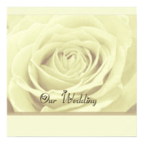 white rose ~ our wedding AUTOGRAPH GUEST POSTER posters