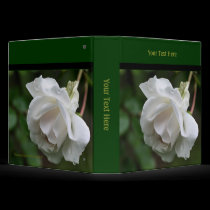 White Rose Personalized Avery Photo Binder by SmilinEyesTreasures White Rose Personalized Avery Photo Binder