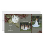 White Rose Photo Template Photo Greeting Card