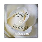 White Rose • Save the Date Magnet magnet