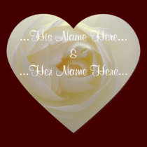 White Rose Stickers Romantic Rose Wedding Stickers stickers