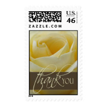 White rose thank you postage