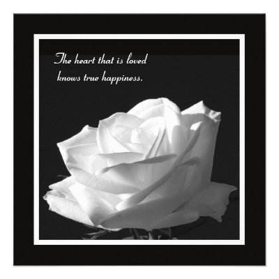 White Rose Vow Renewal Invitation