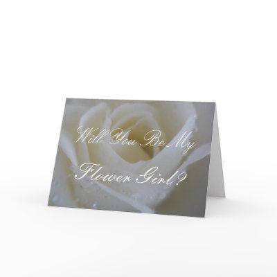 White Rose Wedding Cards