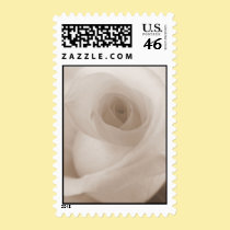 White Rose Wedding Stamp stamps
