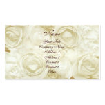 White Roses Business Card Template