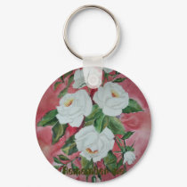White roses Keychain