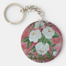 White roses Keychain