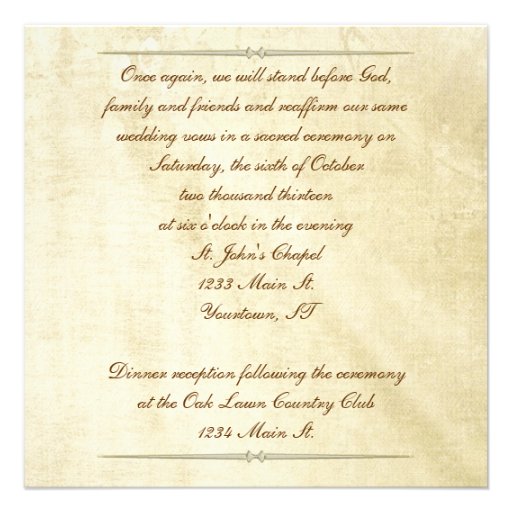 White Roses on Bible Vow Renewal Personalized Invite