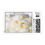 White roses postage stamp