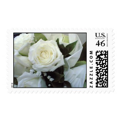 White roses Postage Stamps