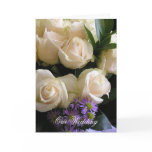 White Roses Wedding Invitation cards
