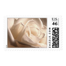White Roses Wedding Postage Stamp