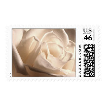 White Roses Wedding Postage Stamp