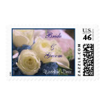 White Roses Wedding Stamp