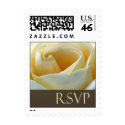 White RSVP Rose stamp