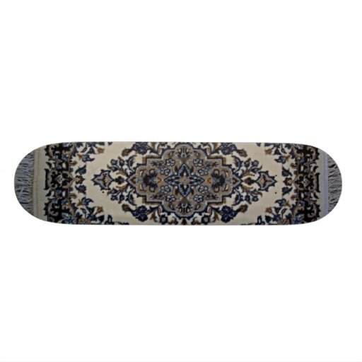 white rug skateboard deck Zazzle