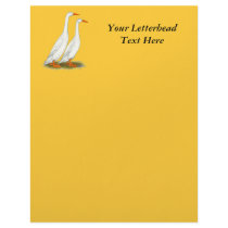 White Runner Ducks Letterhead