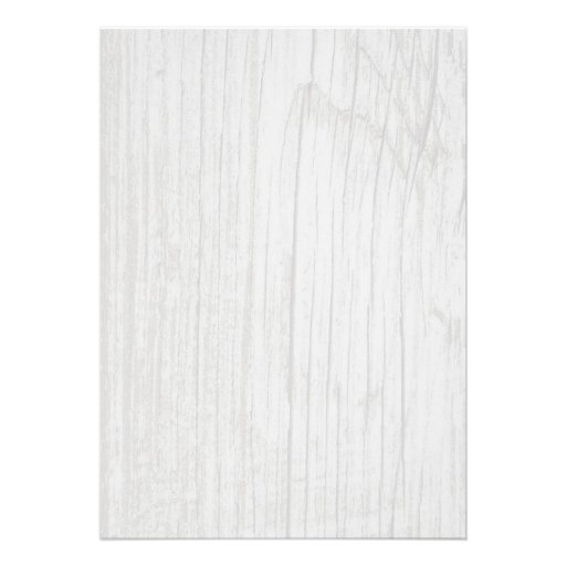 White Rustic Barn Wood Wedding Invitations