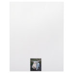 White Saanen dairy goat doe lying down relaxing Letterhead