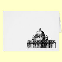 White Saint Peter's Card cards