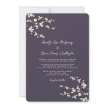 White Sakura Cherry Blossom Wedding Invitation White Sakura Cherry Blossom Wedding Invitation
