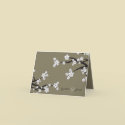 White Sakuras Flower Invitation Announcement Card