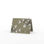 White Sakuras Flower Invitation Announcement Card