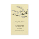 White Sakuras Oriental  Zen Cherry Blossoms business cards