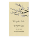White Sakuras Oriental  Zen Cherry Blossoms Business Cards
