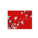 White Sakuras Thank You / Invitation Postcard by fat_fa_tin White Sakuras Thank You / Invitation Postcard
