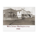 White Salmon Washington circa 1900 postcard