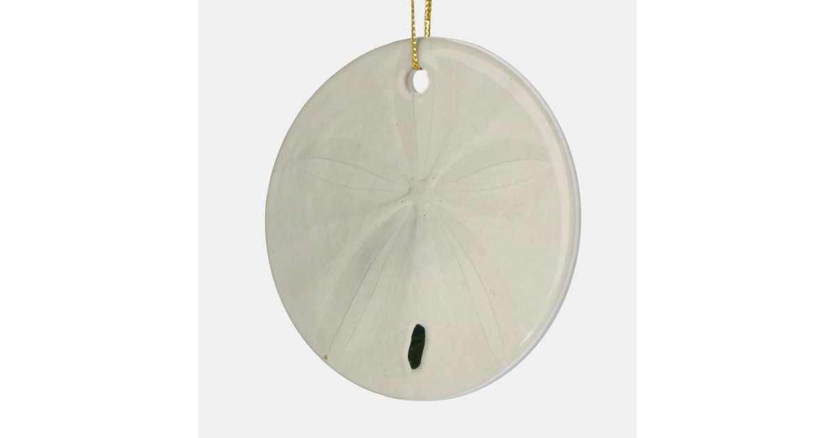 White Sand Dollar Christmas Tree Ornament Zazzle
