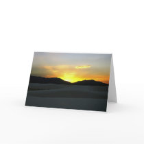 White Sands Sunset Greeting Card