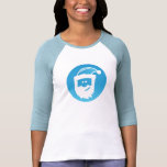 White Santa Silhouette Tee Shirts