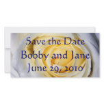 White Save the Date photo cards