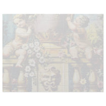 white Scene with cherubs, Santa Ana Square, Madrid Custom Letterhead