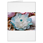 White Sea Glass Flower Cards