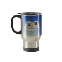 White Seal Pups Go Mug by Paintedlynx White Seal Pups Go Mug