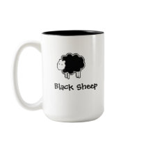 White Sheep Black Sheep 15 oz. mug
