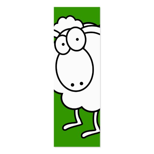 White Sheep Bookmark Business Card Templates