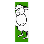 White Sheep Bookmark Business Card Templates